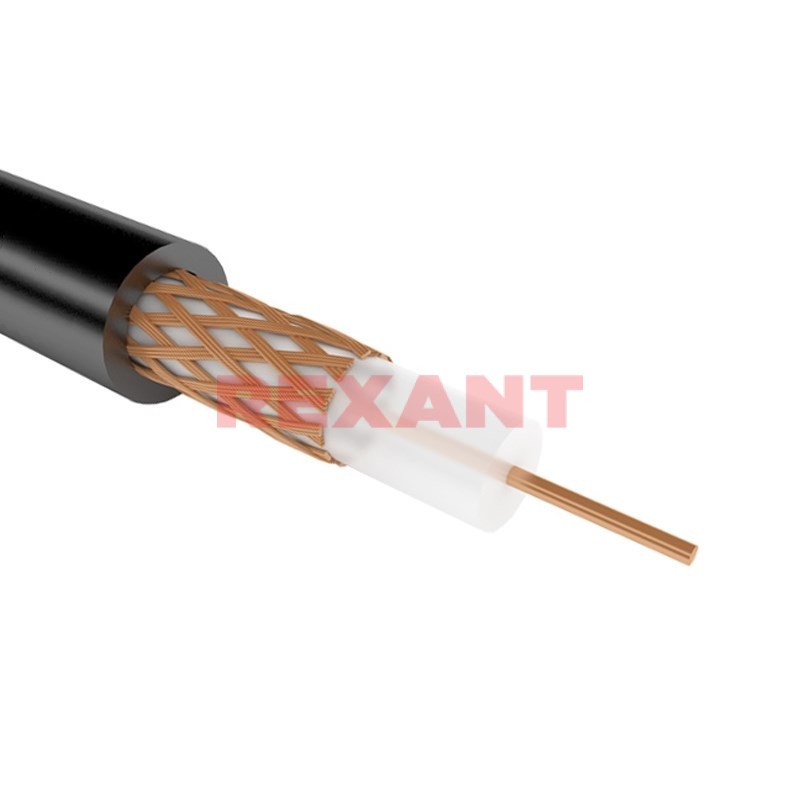 Кабель коаксиальный REXANT РК 75-2-11АИ,черный Кабель коаксиальный REXANT РК 75-2-11АИ,черный