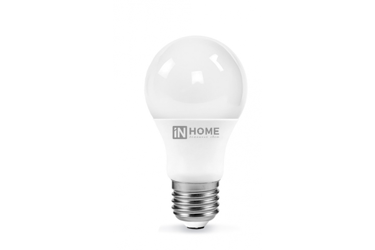 Лампа светодиодная LED-A60-VC 15Вт 230В Е27 6500К 1430Лм IN HOME Лампа светодиодная LED-A60-VC 15Вт 230В Е27 6500К 1430Лм IN HOME