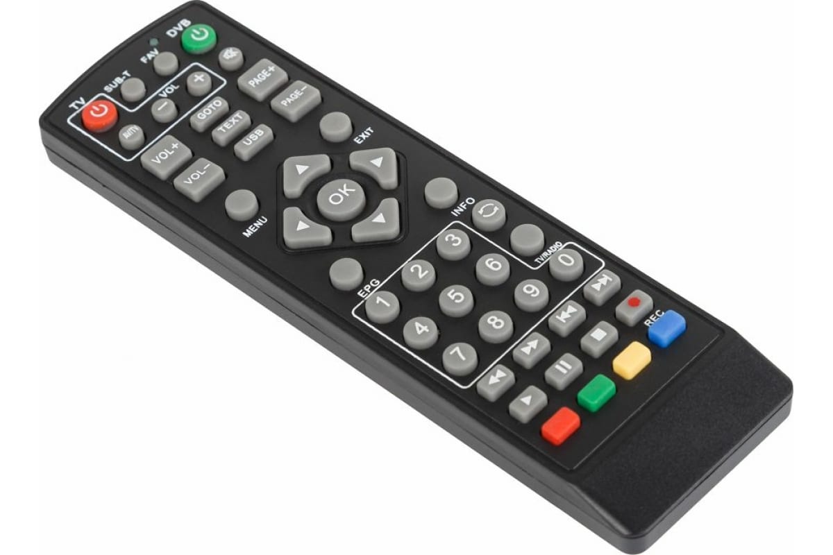 Пульт универсальный для приставки DVB-T2 с функцией управления телевизором REXANT